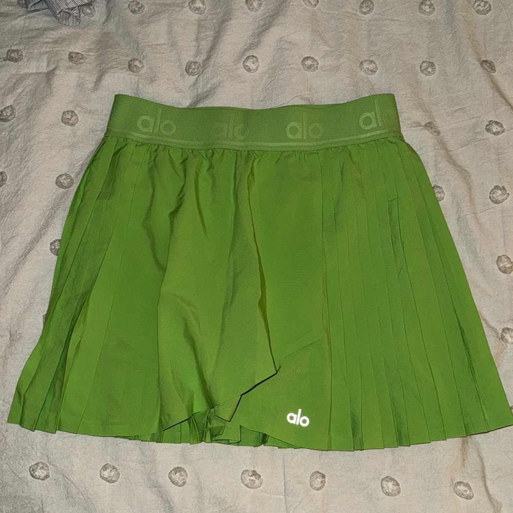 Alo Yoga Green Aces Tennis Skirt | Size Small